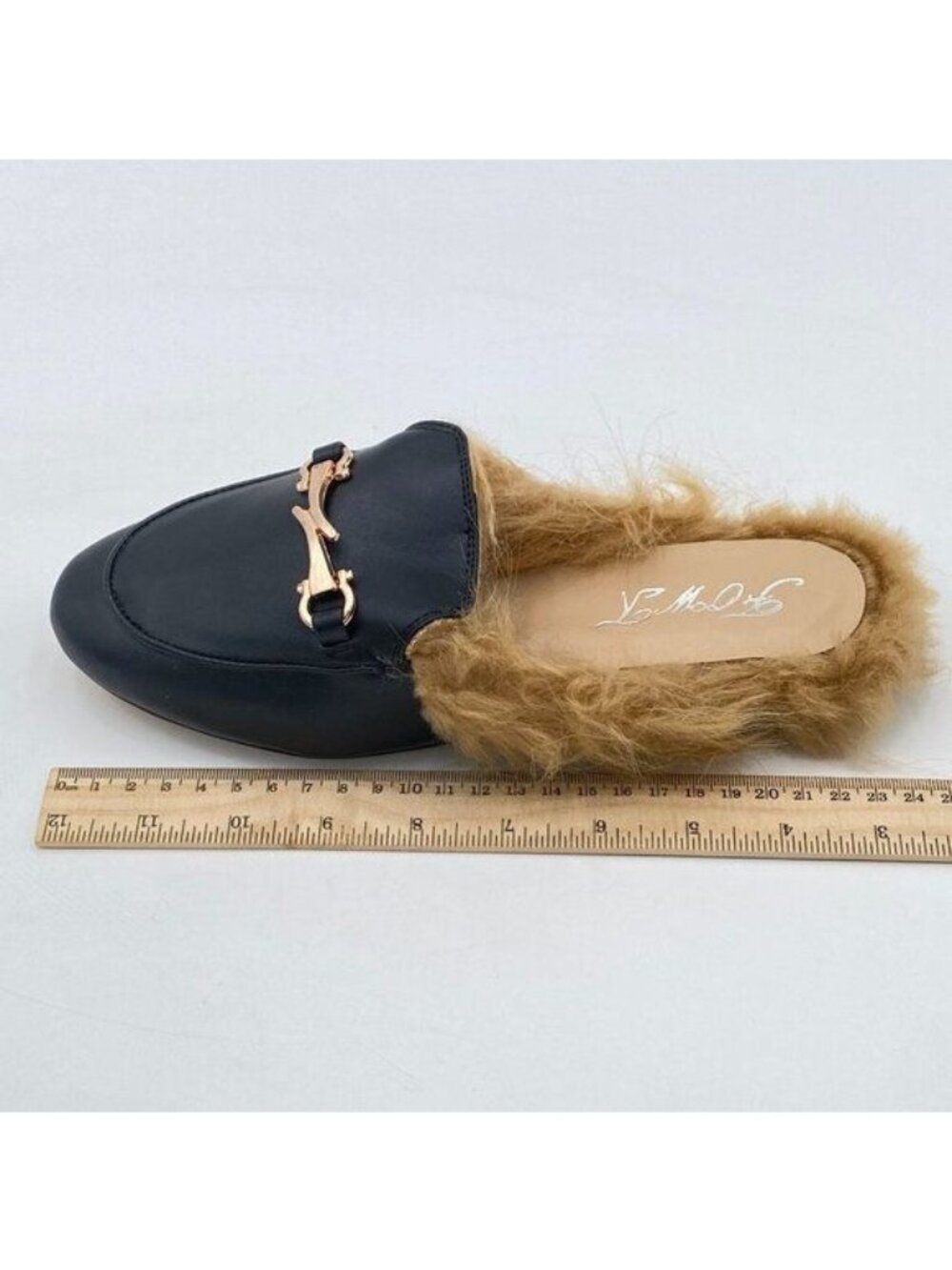 Mules for Women, Womens Leather Slip On Mule Flats Embroidery Loafers Backless